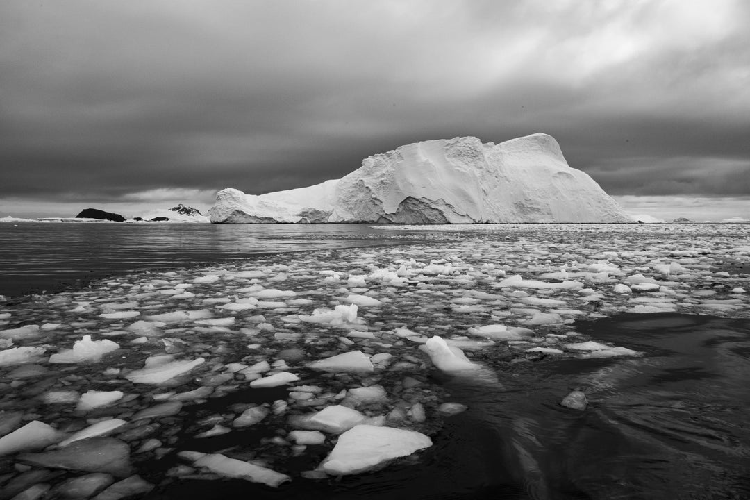 Lane of Ice In Black and White - Visiting This World