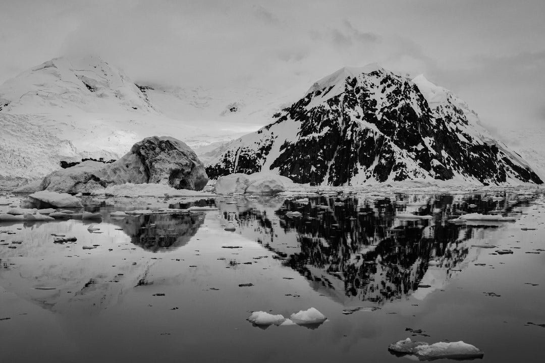 Reflected Calm in Black and White - Visiting This World