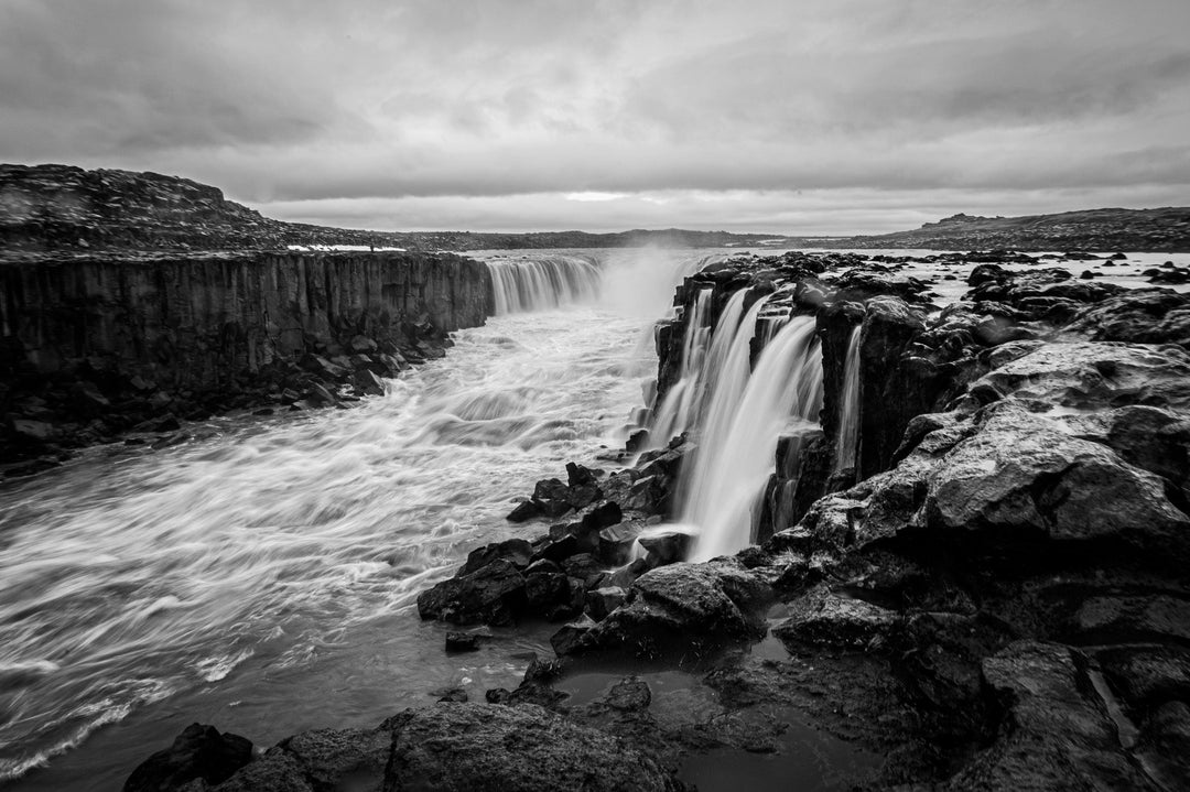 Selfoss in Black and White - Visiting This World