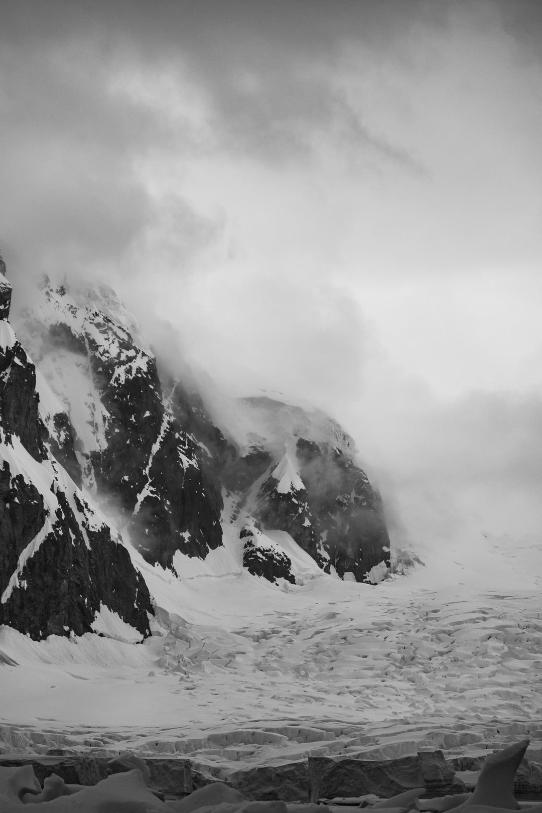 The Mist Descends in Black and White - Visiting This World