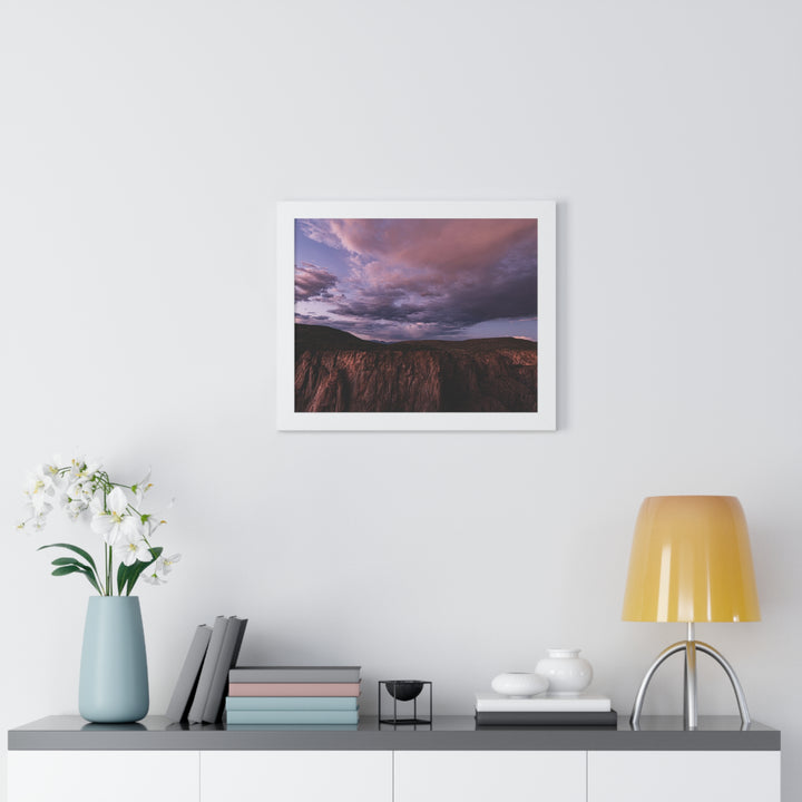 Painted Wall at Sunset Part 3 - Framed Print