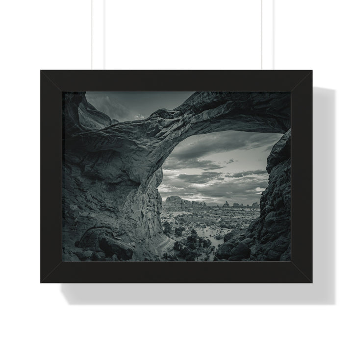 Natural Frames Part 2 in Black and White - Framed Print