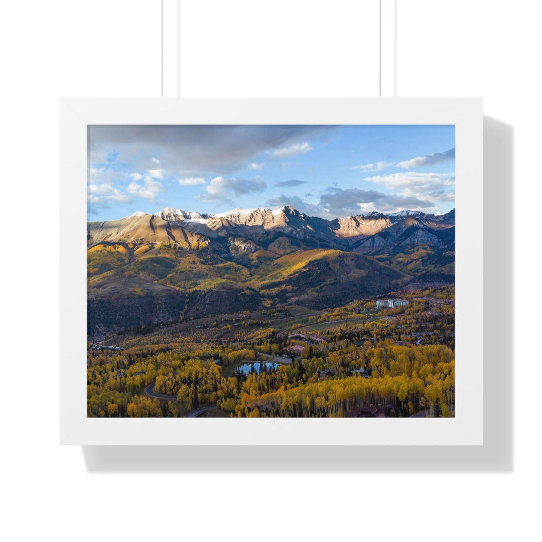 Glowing Mountainside - Framed Print