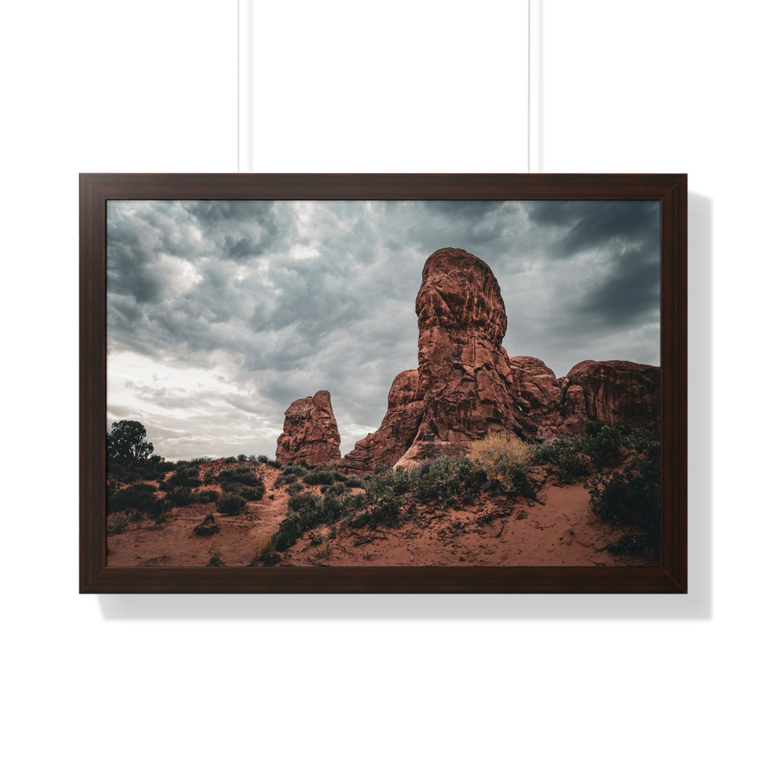 Dramatic Rocks - Framed Print