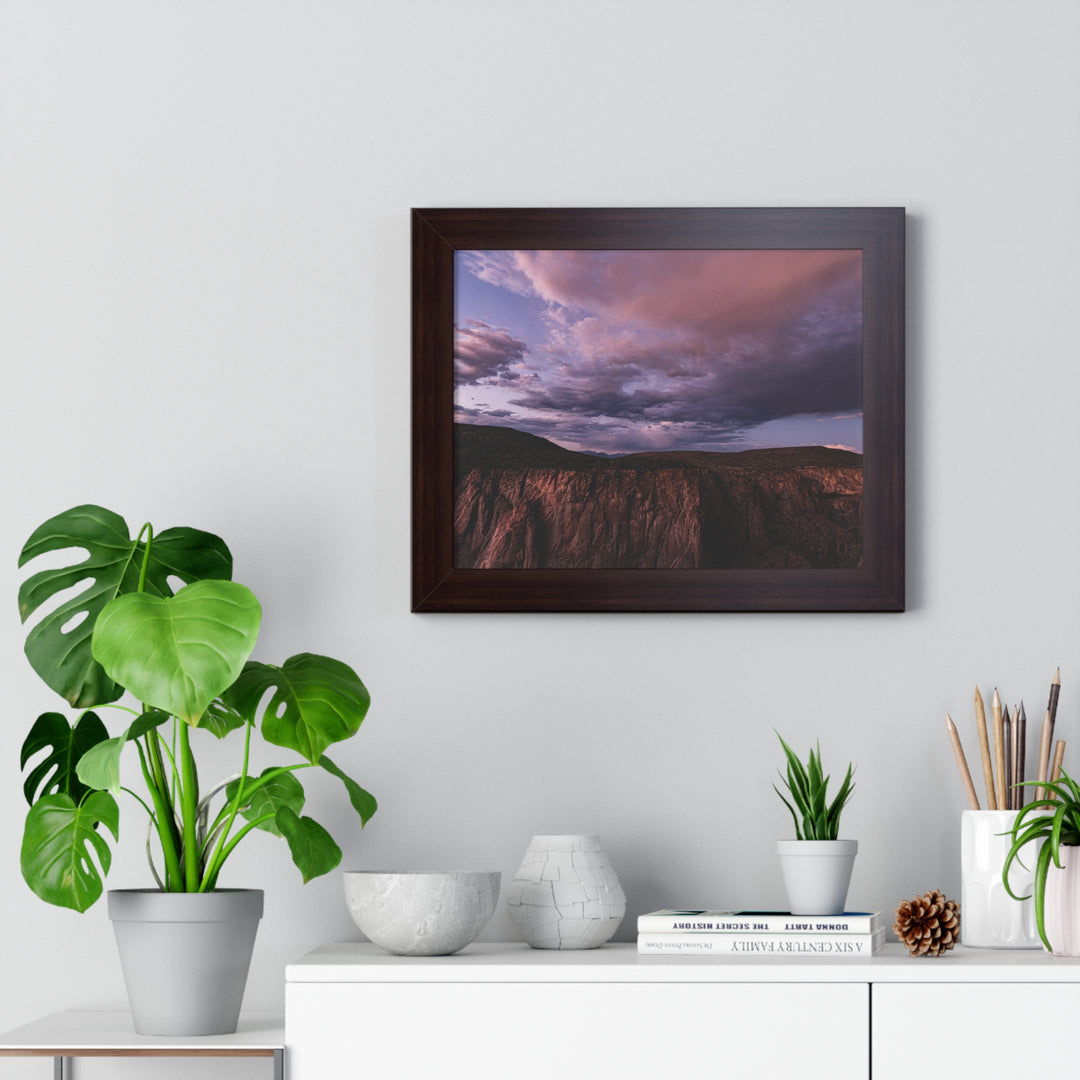 Painted Wall at Sunset Part 3 - Framed Print