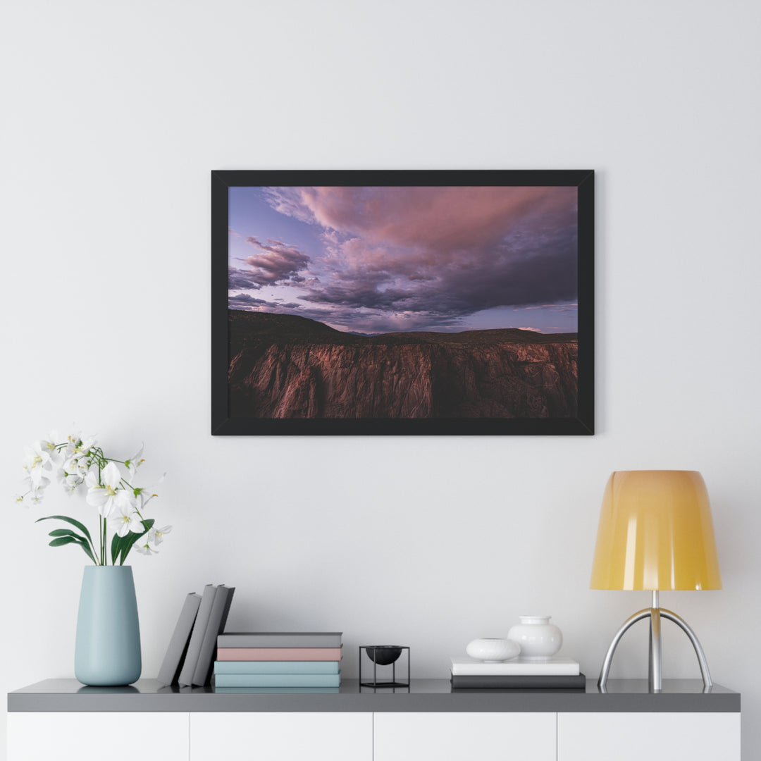 Painted Wall at Sunset Part 3 - Framed Print