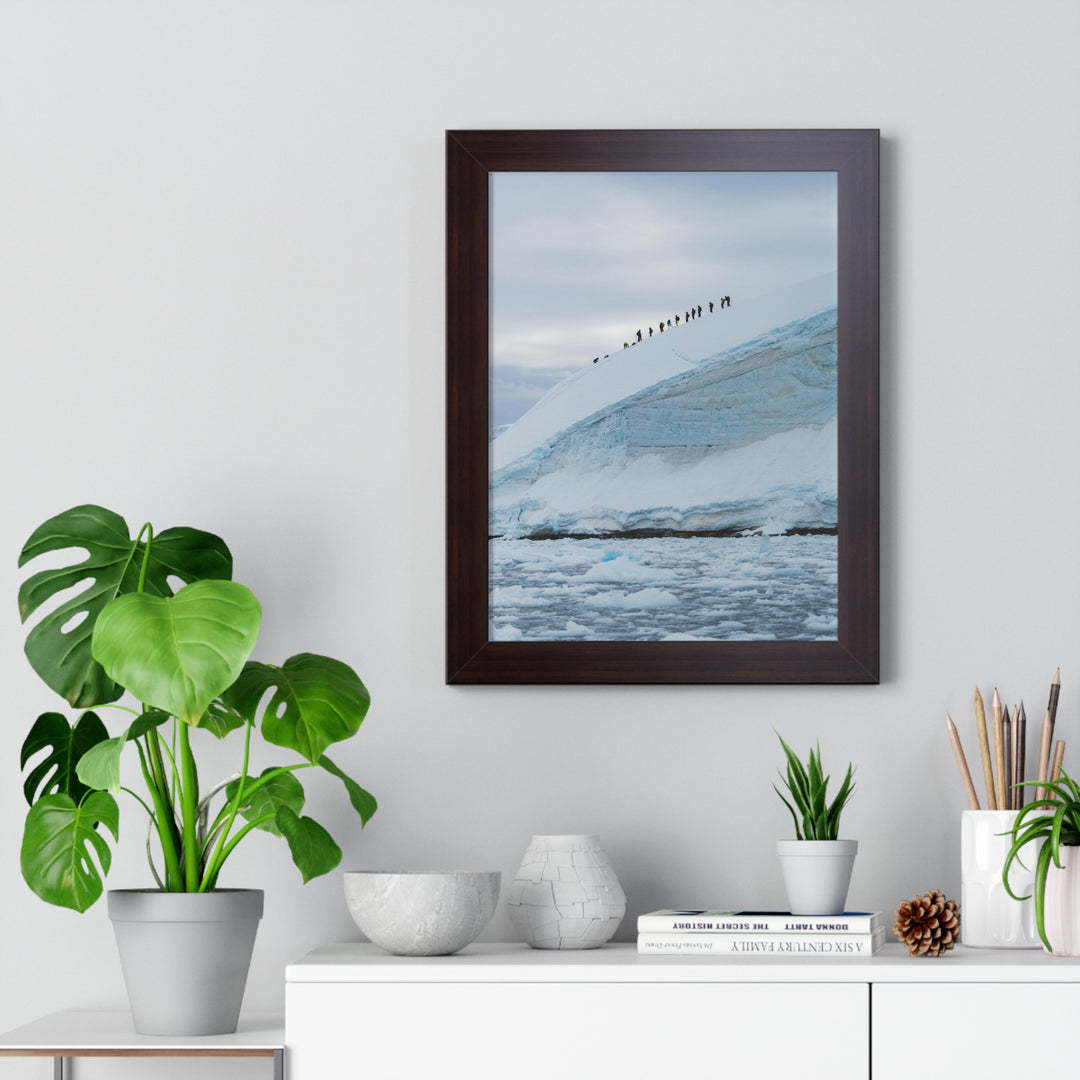 Preparing for the Climb - Framed Print