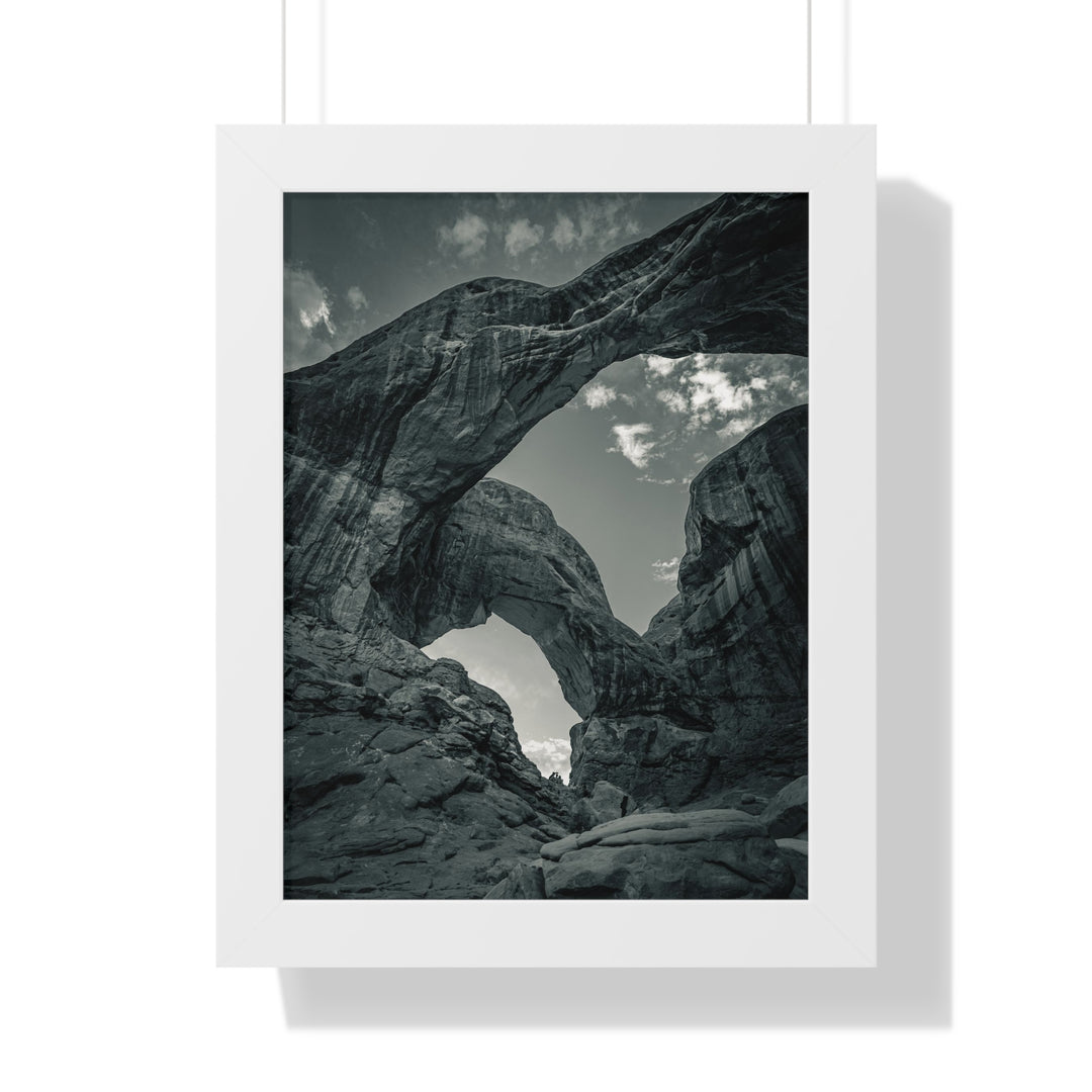 Natural Frames Part 4 in Black and White - Framed Print