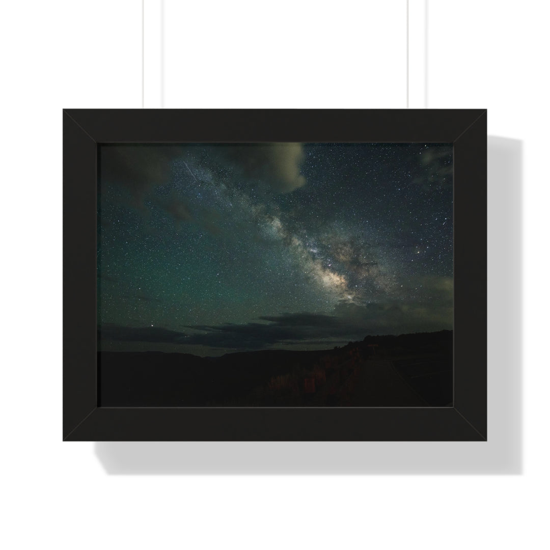 Milky Way Through the Clouds Part 2 - Framed Print