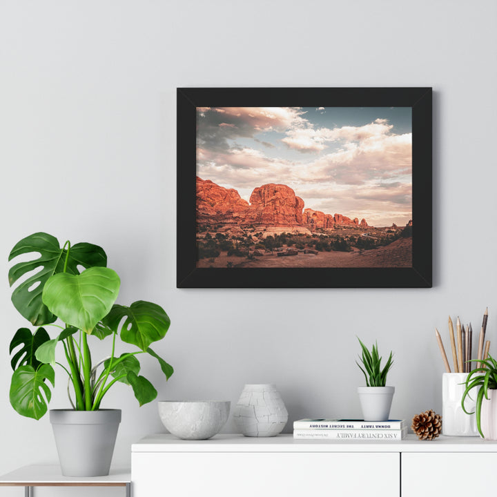 A Desert Sunset - Framed Print