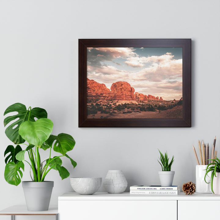 A Desert Sunset - Framed Print