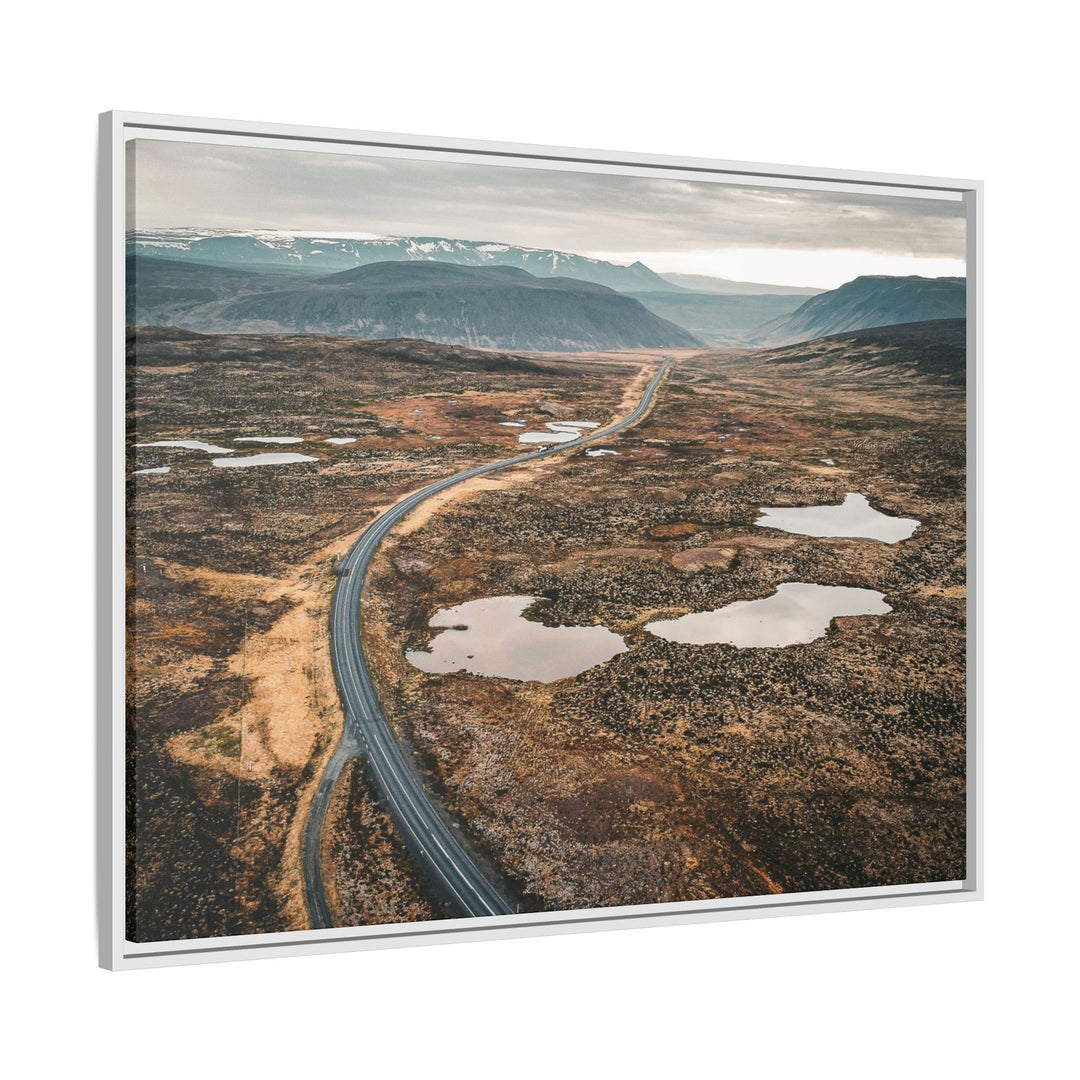 A Road Worth Traveling | Freedom | Framed Matte Canvas Art Print | Elemental Escape Collection