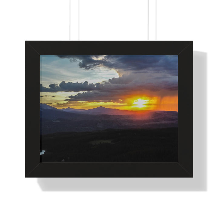 Rainy Sunset - Framed Print