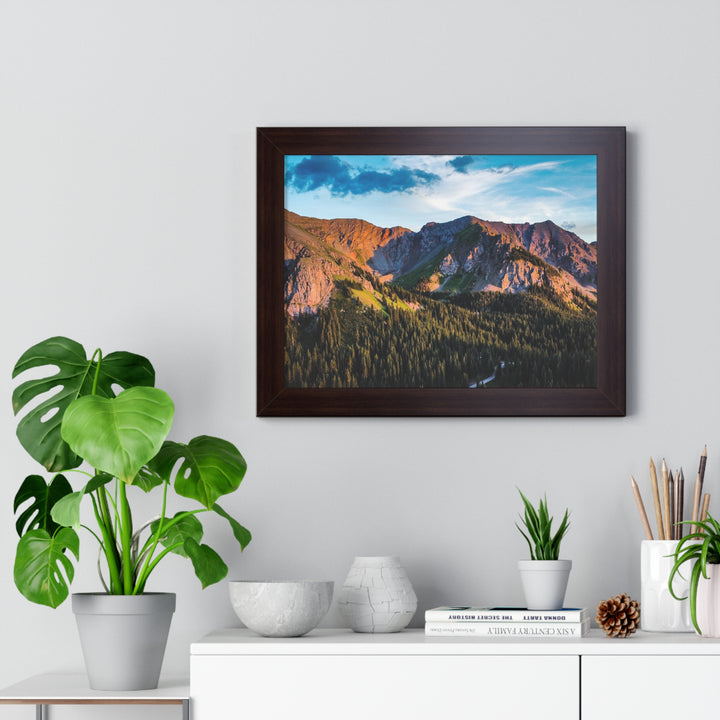 Fading Mountain Light - Framed Print