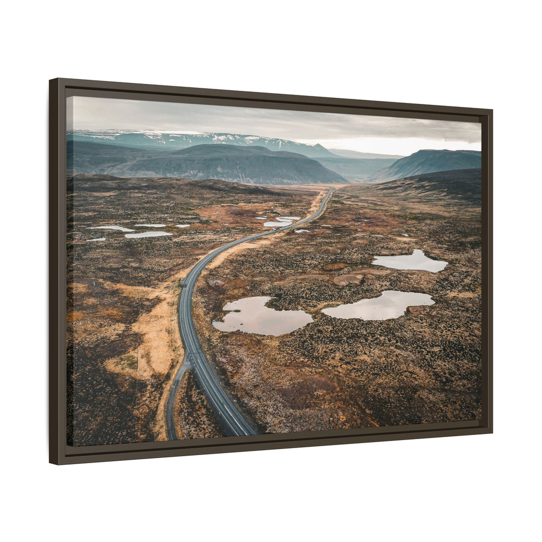 A Road Worth Traveling | Freedom | Framed Matte Canvas Art Print | Elemental Escape Collection