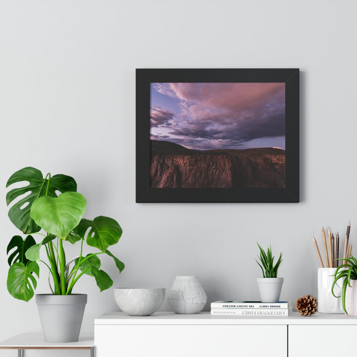 Painted Wall at Sunset Part 3 - Framed Print