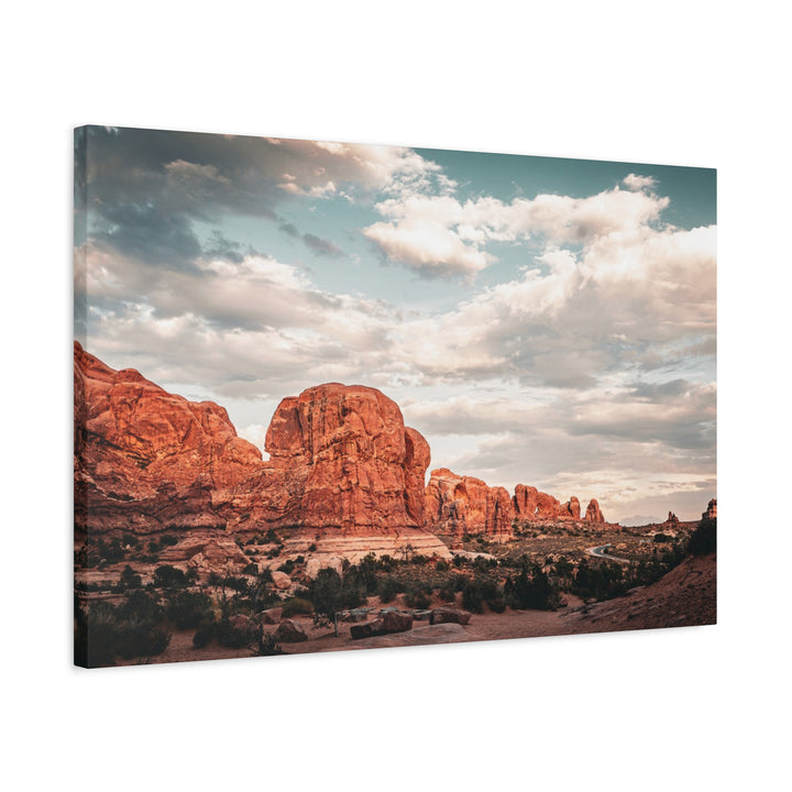 A Desert Sunset | Patience | Matte Canvas Art Print | Elemental Escape Collection