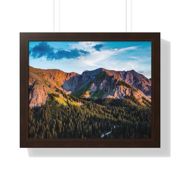 Fading Mountain Light - Framed Print