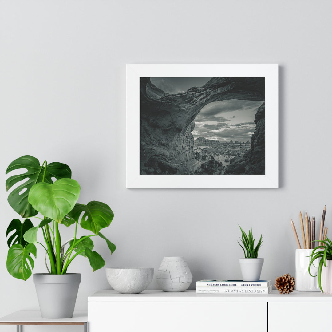 Natural Frames Part 2 in Black and White - Framed Print