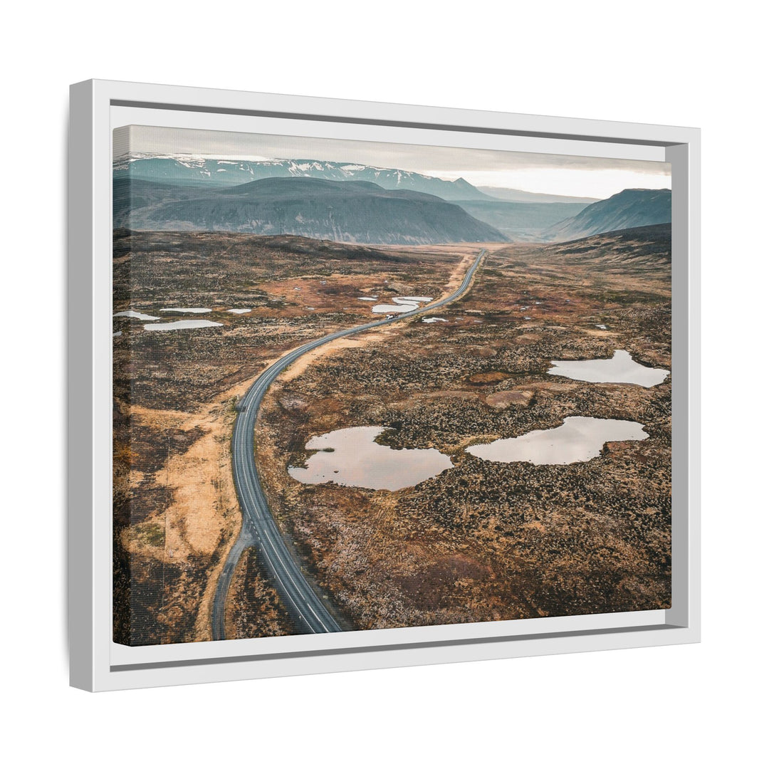 A Road Worth Traveling | Freedom | Framed Matte Canvas Art Print | Elemental Escape Collection