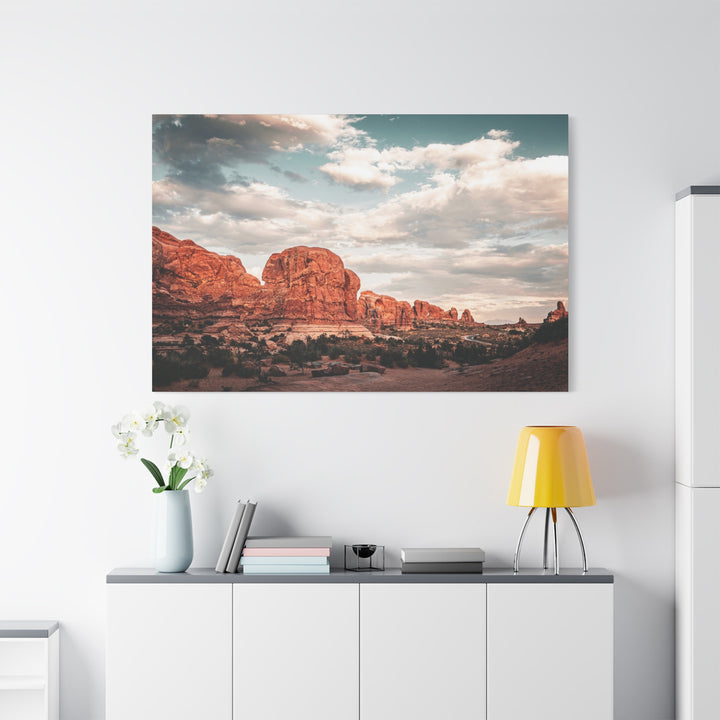 A Desert Sunset | Patience | Matte Canvas Art Print | Elemental Escape Collection