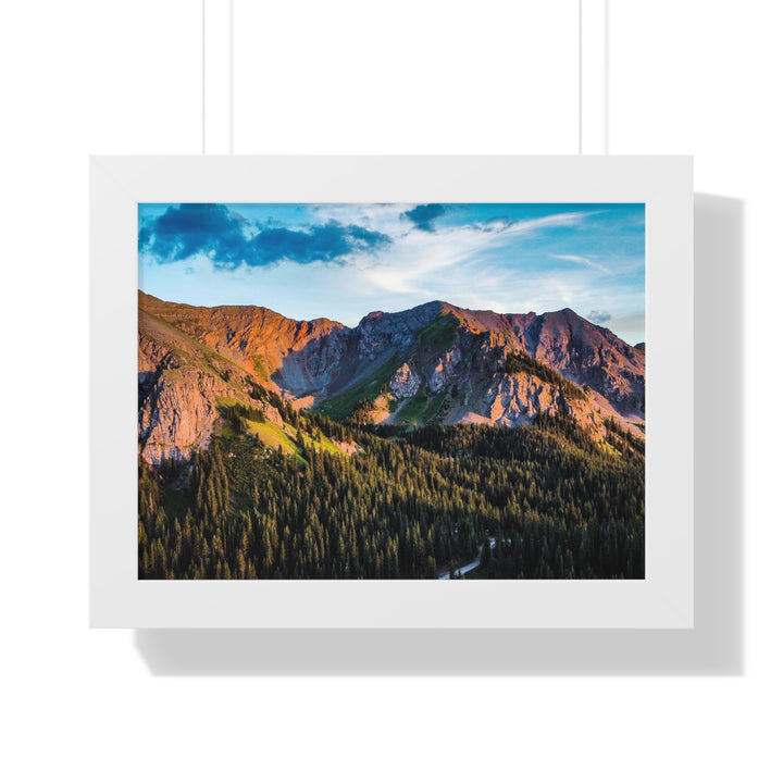 Fading Mountain Light - Framed Print