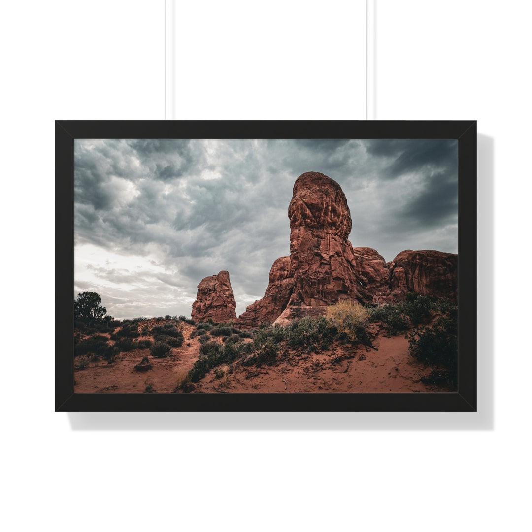 Dramatic Rocks - Framed Print