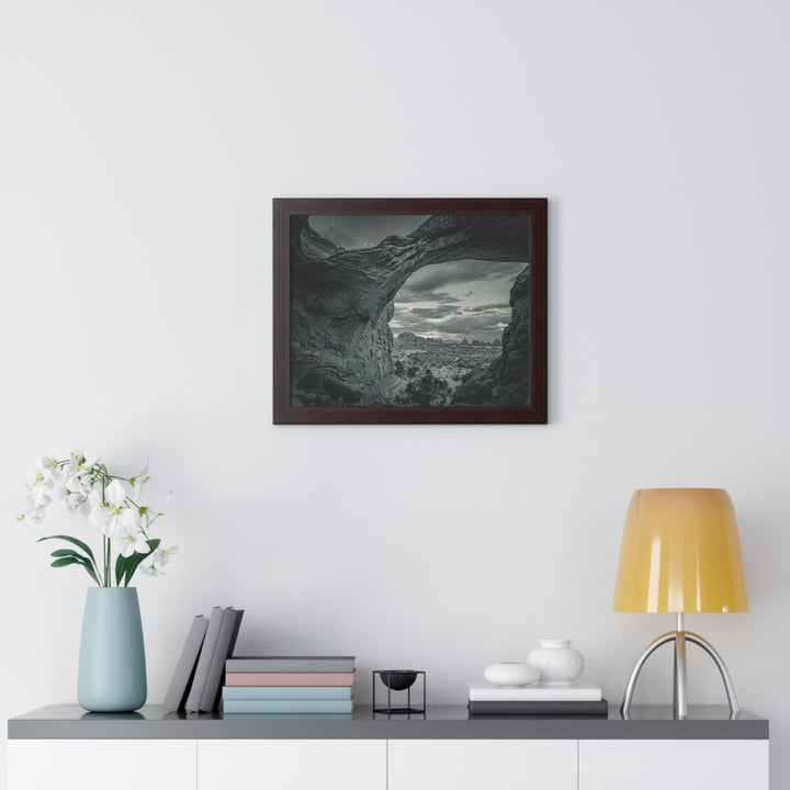 Natural Frames Part 2 in Black and White - Framed Print
