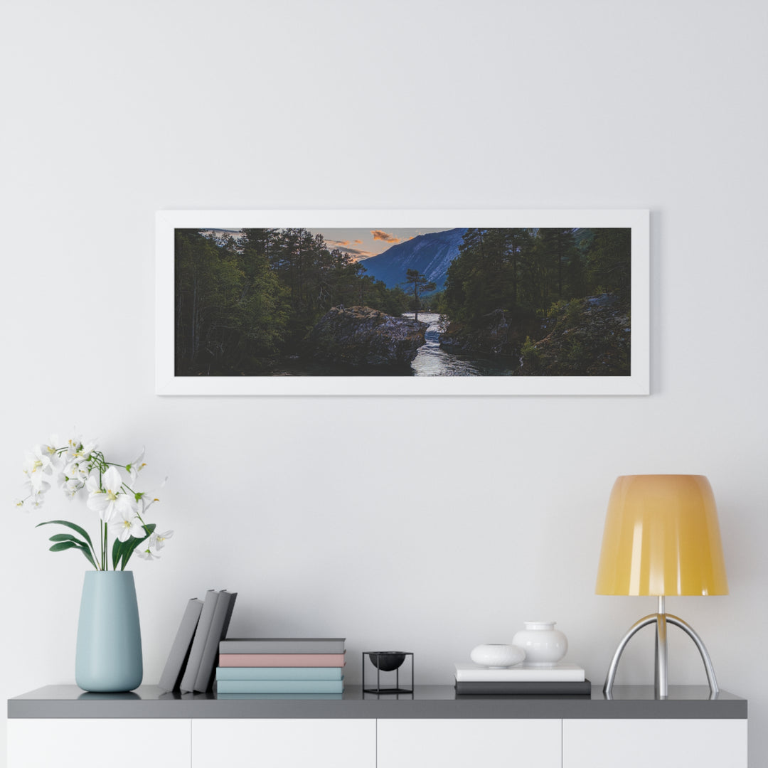 Whispering Waters at Dusk - Framed Print