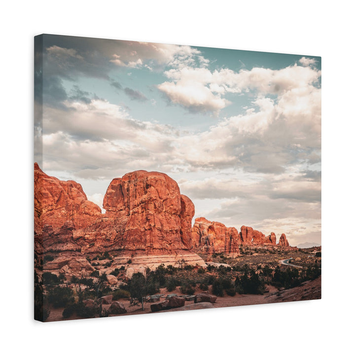 A Desert Sunset | Patience | Matte Canvas Art Print | Elemental Escape Collection