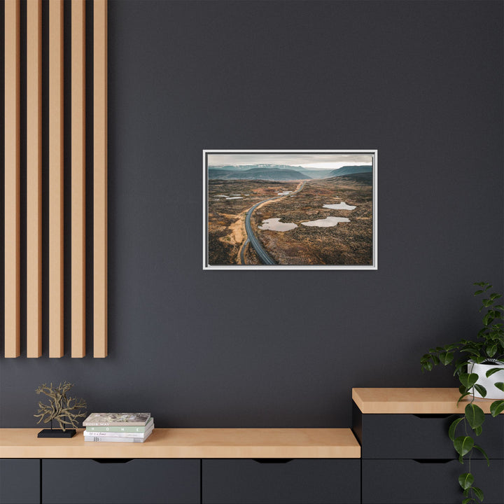 A Road Worth Traveling | Freedom | Framed Matte Canvas Art Print | Elemental Escape Collection