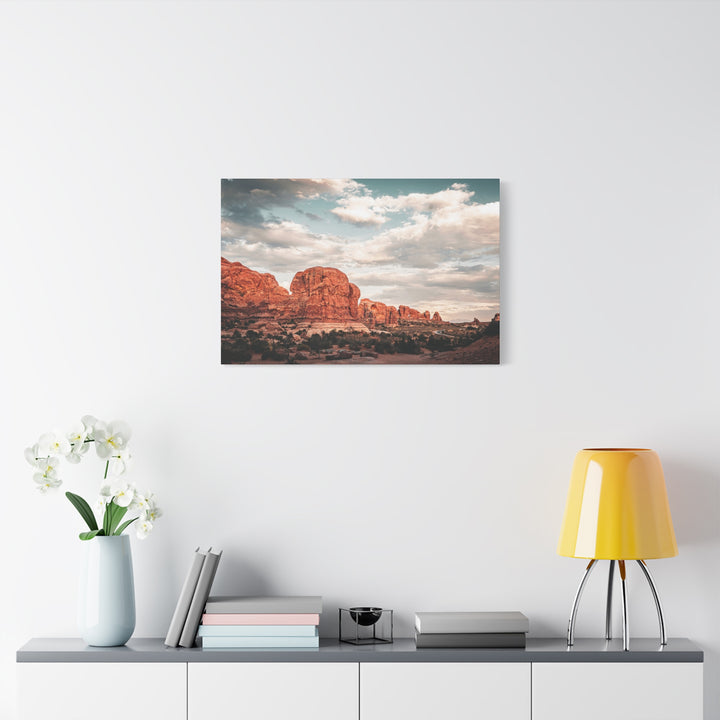 A Desert Sunset | Patience | Matte Canvas Art Print | Elemental Escape Collection