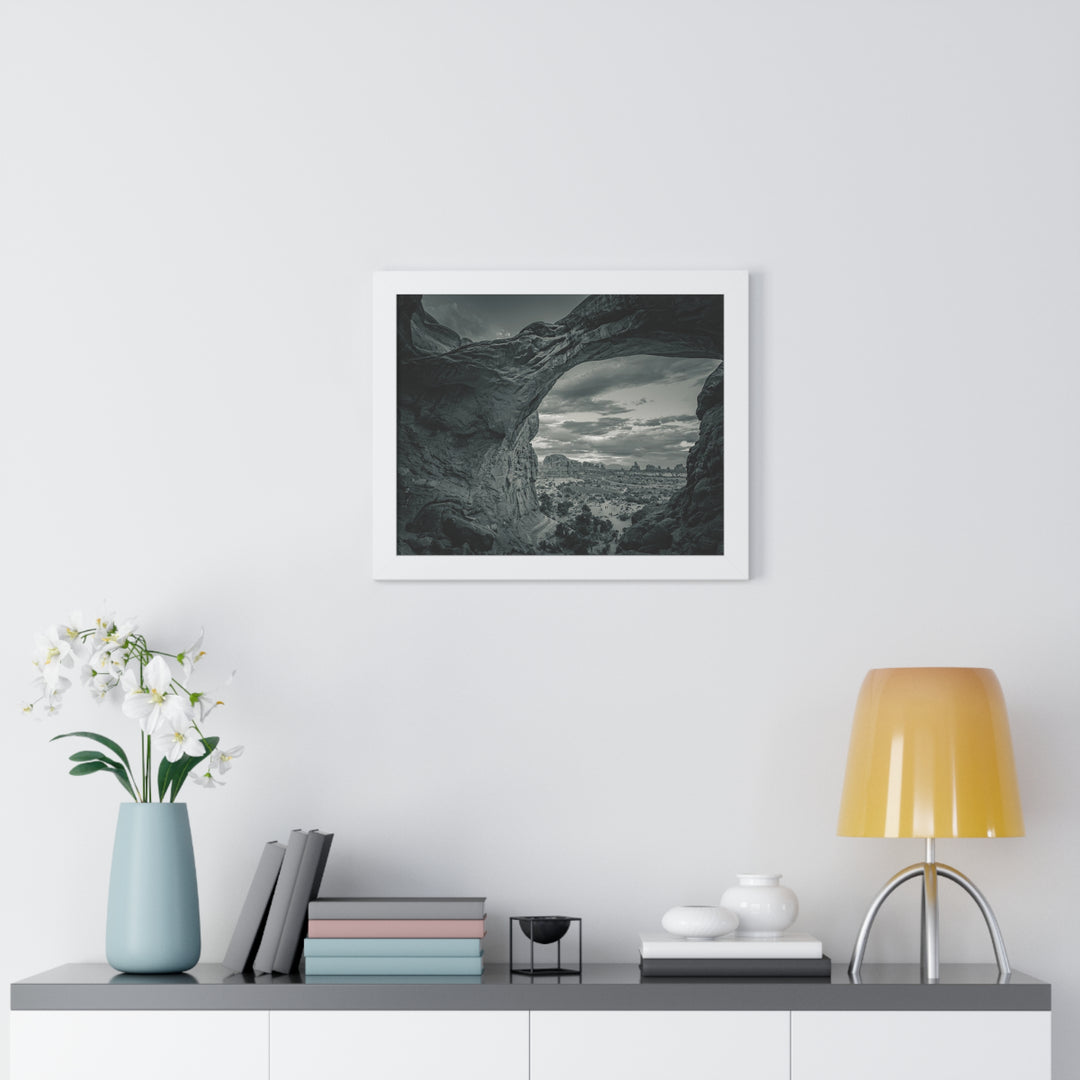 Natural Frames Part 2 in Black and White - Framed Print