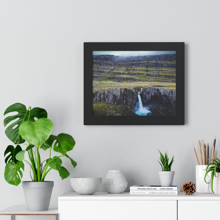 A Remote Waterfall - Framed Print