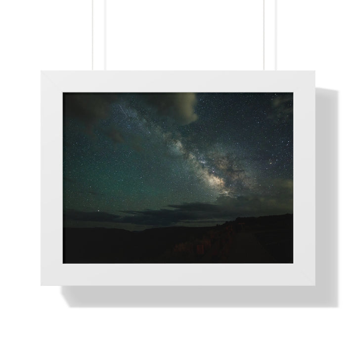 Milky Way Through the Clouds Part 2 - Framed Print
