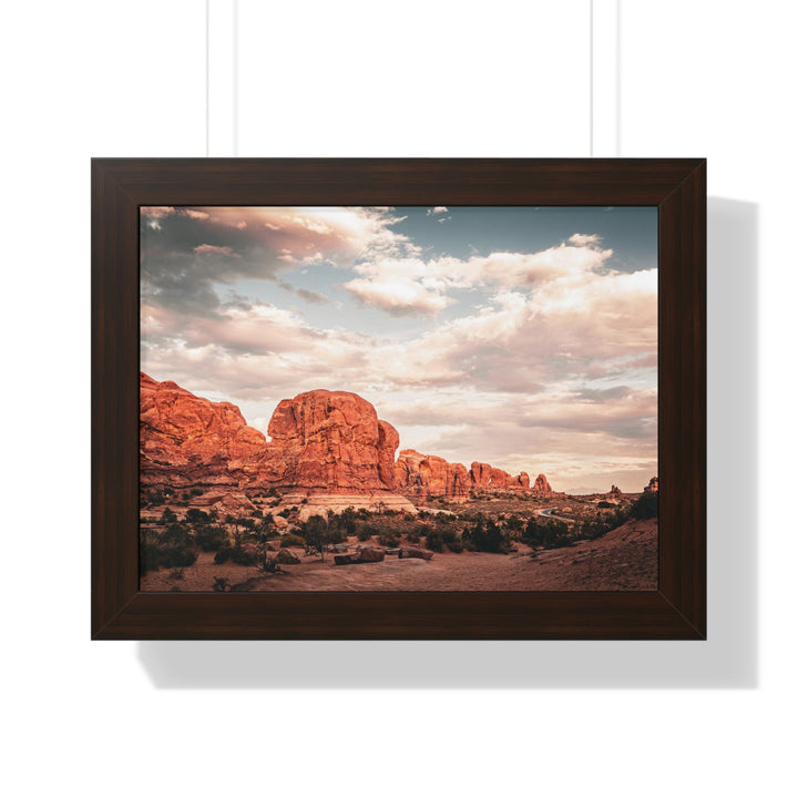 A Desert Sunset - Framed Print