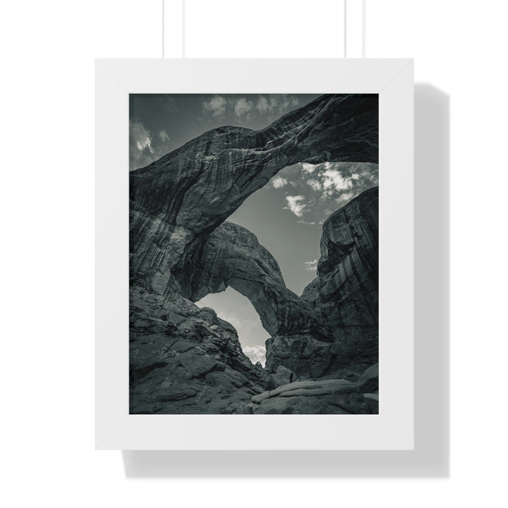 Natural Frames Part 4 in Black and White - Framed Print