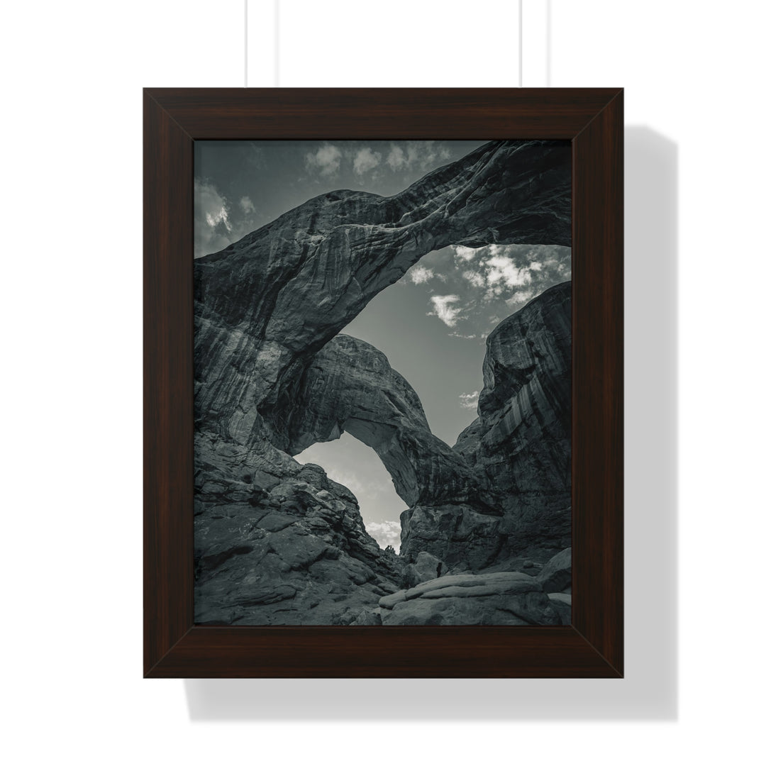 Natural Frames Part 4 in Black and White - Framed Print