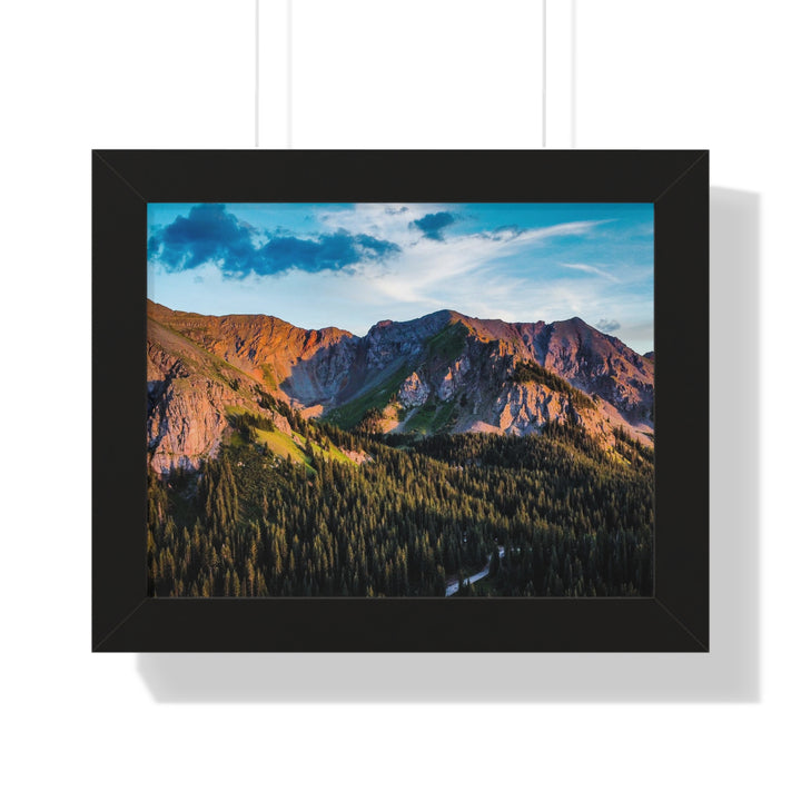 Fading Mountain Light - Framed Print