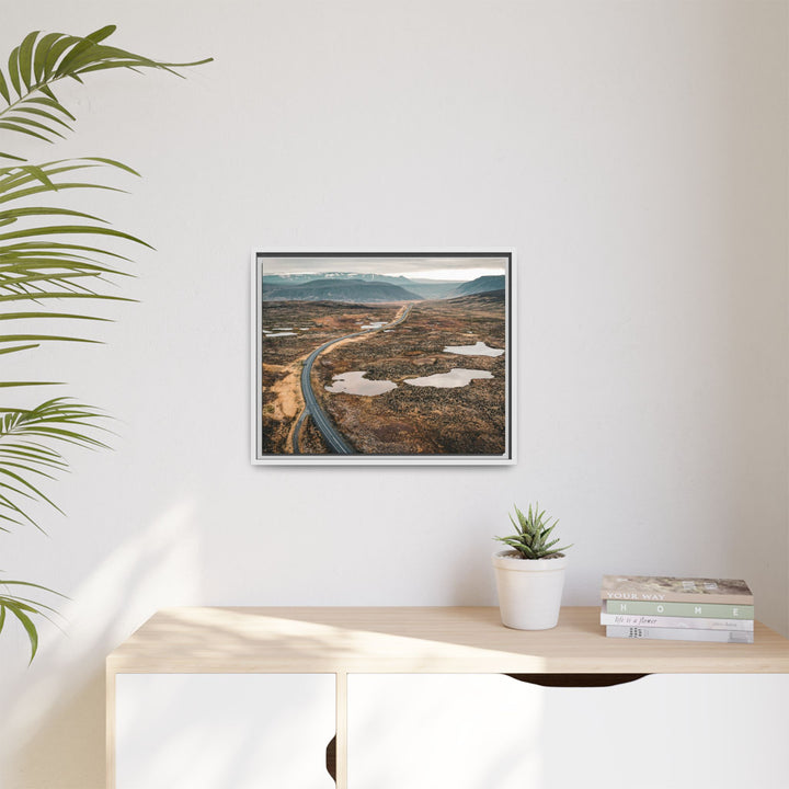 A Road Worth Traveling | Freedom | Framed Matte Canvas Art Print | Elemental Escape Collection