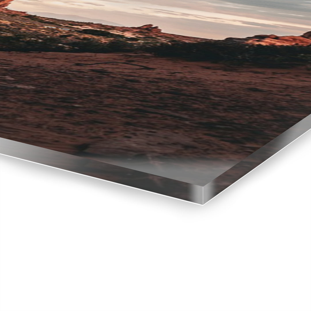 A Desert Sunset | Patience | Acrylic Wall Art Print | Elemental Escape Collection
