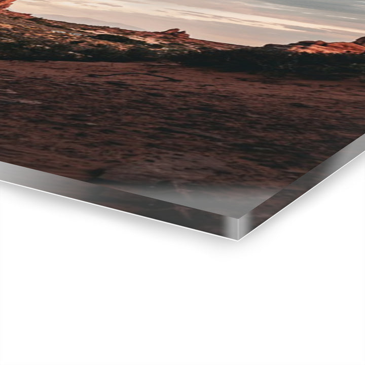 A Desert Sunset | Patience | Acrylic Wall Art Print | Elemental Escape Collection