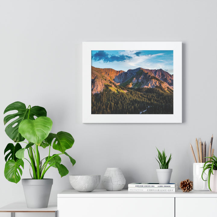 Fading Mountain Light - Framed Print
