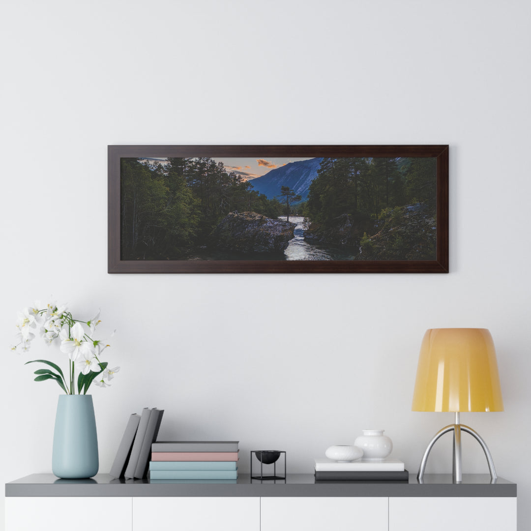 Whispering Waters at Dusk - Framed Print