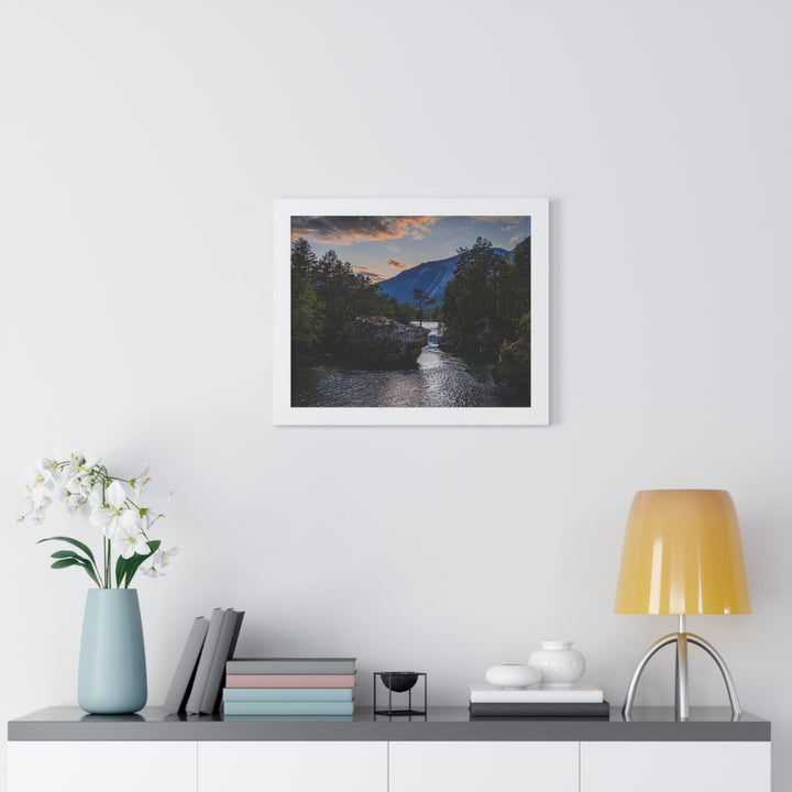 Whispering Waters at Dusk - Framed Print