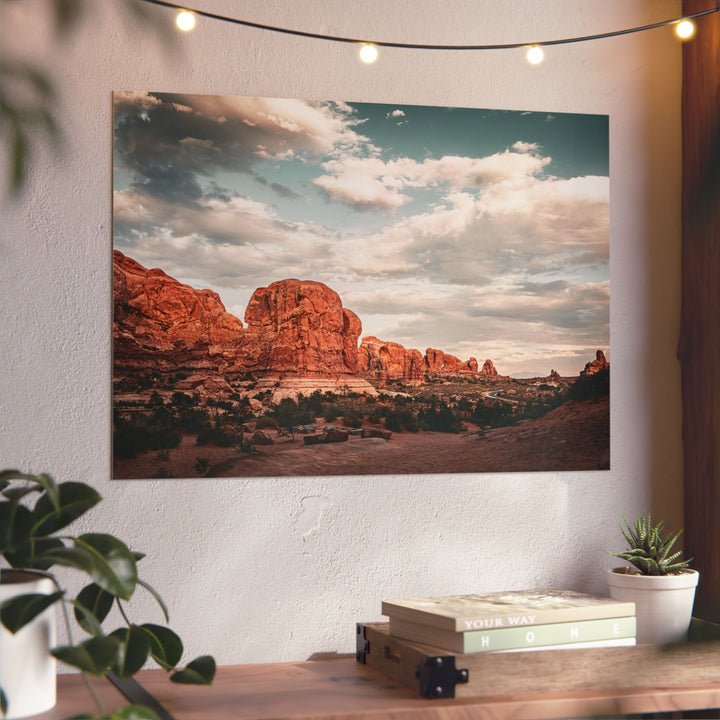 A Desert Sunset | Patience | Aluminum Wall Art | Elemental Escape Collection