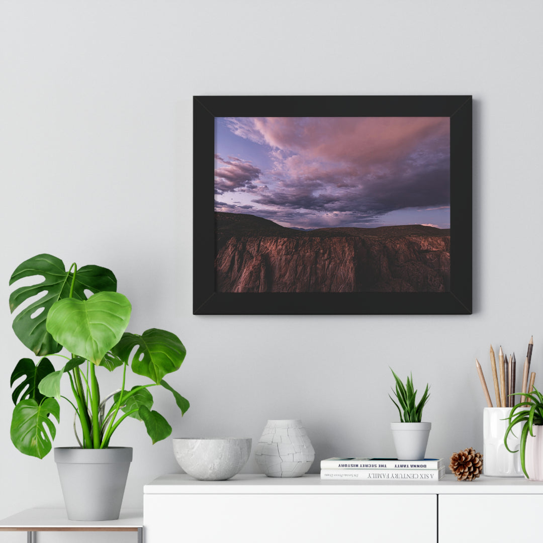 Painted Wall at Sunset Part 3 - Framed Print