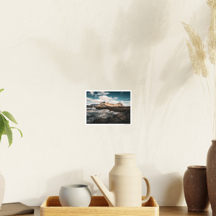 Mountain - Serene Landscape Art Poster, Nature Wall Decor, Home Office Art, Gift for Nature Lovers, Scenic Prints for Every Occasion