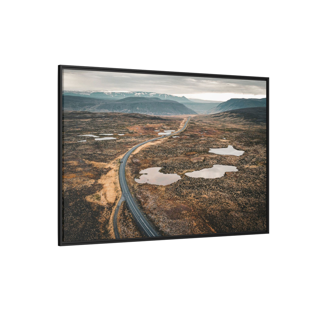 A Road Worth Traveling | Freedom | Framed Matte Canvas Art Print | Elemental Escape Collection