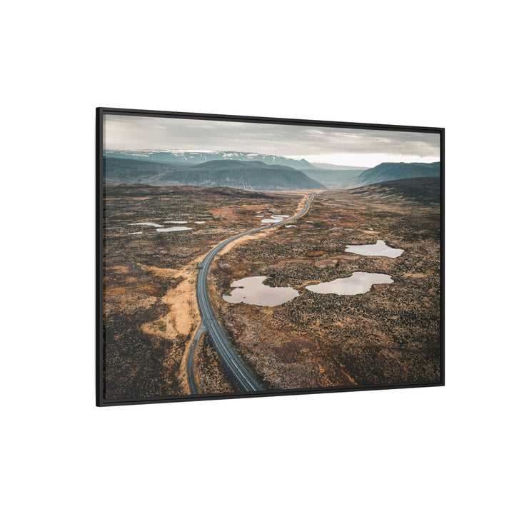 A Road Worth Traveling | Freedom | Framed Matte Canvas Art Print | Elemental Escape Collection